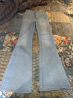 We The Free Women’s Light Blue Flare Jeans - Wide Leg Style